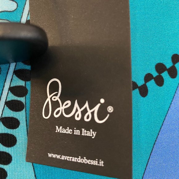 BESSI Blue/Multi Color Floral Print Dress - Picture 6 of 10